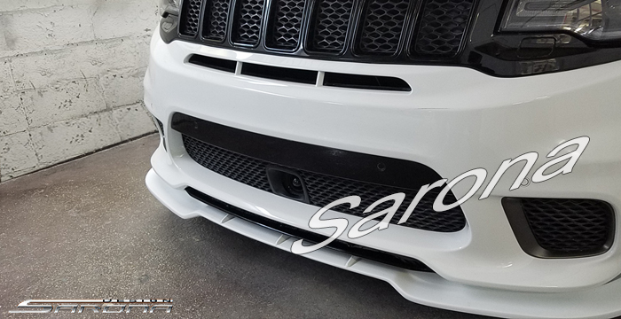 Custom Jeep Grand Cherokee  SUV/SAV/Crossover Front Add-on Lip (2017 - 2021) - $690.00 (Part #JP-023-FA)